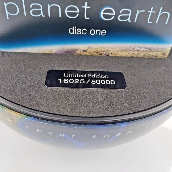BBC Planet Earth 6 DVD Set 8 inch Storage Globe Limited Edition 16025 of 50000 - Picture 3 of 8